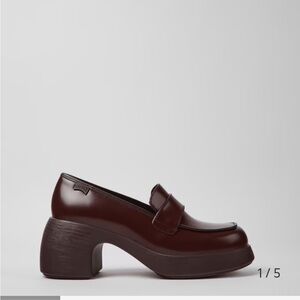 Camper Thelma burgundy loafers